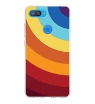 Xiaomi Mi 8 Lite Uyumlu Kapak Renk Cümbüşü Tasarımlı Şeffaf Silikon Kılıf