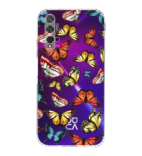 PrintiFy Huawei Nova 5T ile Uyumlu Water Color 2  Kamera Korumalı Şeffaf  Kılıf