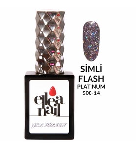 ELLEA NAİL SALON BOY 15 ML UV LED SİMLİ KALICI OJE PLATİNİUM FLASH SCALE 14