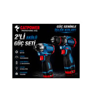 Catpower Kömürsüz Li-İon Akülü 2'Li Kombo Set