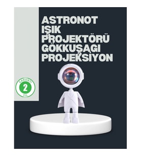 Mey İthalat® Astronot Tasarımlı Gün Batımı Efektli Şarjlı LED Lamba