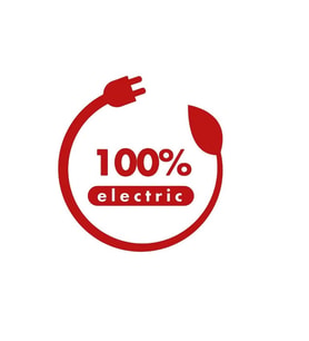 Elektirikli Araç Araba Uyarı Etiketi Kırmızı Renk 13CM