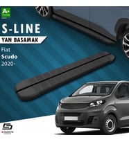 S-Dizayn Fiat Scudo 3 Kısa Şase S-Line Siyah Yan Basamak 213 Cm 2020 Üzeri A+ Kalite