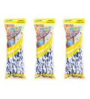 Elmop PM02 Yedek Islak Vidalı Mop Paspas Püskül Ucu - Pamuklu Mikrofiber İpli Mop - 3 Adet