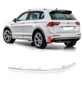 Tiguan Rline Sol Arka Tampon Köşe Kromu 2017 5NA853841 2ZZ