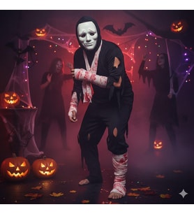Halloween Cadılar Bayramı Dekor Örtüsü Kanlı 70 x 200 cm Sargı bezi Parti Aksesuarı