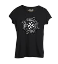 Pusula II Siyah Kadın Tshirt