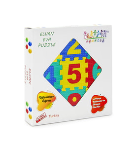 Arapça Harfler Ve Türkçe Rakamlar Kutu Puzzle Yapboz