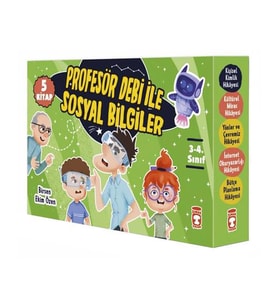 Profesör Debi ile Sosyal Bilgiler Seti (5 Kitap) Timaş Çocuk