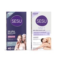 Sesu Maxi Set Tüm Vücut ve Yüz Bölgesi Sir Ağda Bantları Hassas 40 lı ile Soft 32 li