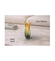 Gönül Mutfak Dekoratif Sarı Cam Vazo 16x35 cm