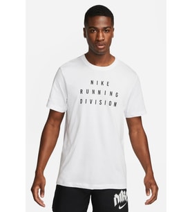 Nike Dri Fit Running Division Men's Tee Erkek Koşu Antrenman Tişörtü Beyaz
