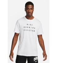 Nike Dri Fit Running Division Men's Tee Erkek Koşu Antrenman Tişörtü Beyaz