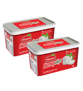 AKÇAOVA Yumuşakça 700 Gr Tam Yağlı Beyaz Peynir 2 li