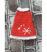 Yılbaşı Kostümlü Bebek Amigurumi Organik Oyuncak