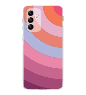 Samsung Galaxy M13  Kamera korumalı Kapak Renk Cümbüşü Tasarımlı  Şeffaf Kılıf