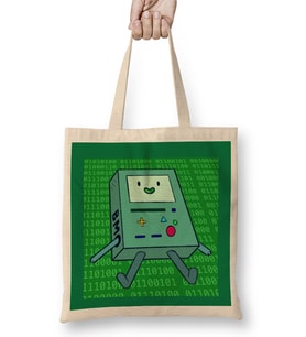Cute Adventure Time Bmo 01 Bez Çanta Uzun Saplı