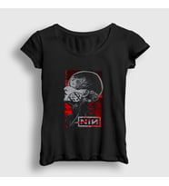 Presmono Kadın Siyah Poster Rock Nin Nine Inch Nails T-Shirt 487021tt