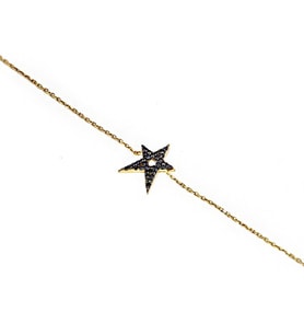 Yıldız Gümüş Bileklik SB1125 (Altın)