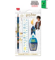 Maped x Dekomus Lisanslı Harry Potter Magic School 4'lü Kırtasiye Seti Kurşun Kalem, Cetvel, Silgi Ve Kalemtraş, "Dekomus Cep Defteri Hediyeli"