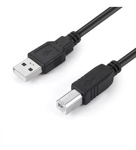 PrimeX PX-Y15 1.5 Metre Siyah USB Yazıcı Kablosu, USB-A to USB-B Printer Kablo, Yazıcı Tarayıcı Fotokopi Cihazı Bağlantı Kablosu, PC Laptop USB-B Girişli Yazıcılar ile Uyumlu