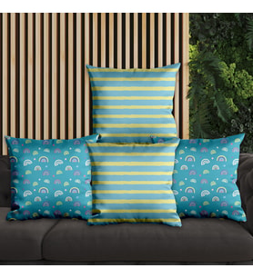 eJOYA Çizgisel Tasarımlı 4'lü Yastık İçi Ve Kırlent Kılıfı 45cm 113680