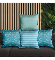 eJOYA Çizgisel Tasarımlı 4'lü Yastık İçi Ve Kırlent Kılıfı 45cm 113680