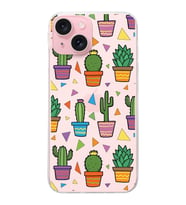 PrintiFy Apple  iPhone 15 ile Uyumlu 1mm Slim Fit Water Color 4 Baskılı Şeffaf  Kılıf