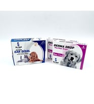 Derma Köpek 11-20 kg Deri Bakım Ürünü 2 Kutu + Kulak Bakım Ürünü (Şeffaf)