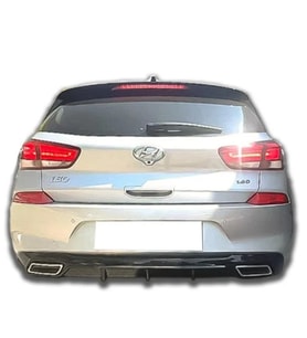 Hyundai i30 2017+ Difüzör 🚘  Dayanıklı Plastik, Sportif Tasarım, Kolay Montaj (Standart)