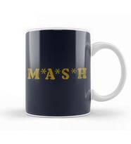 Retro MASH Logo Kupa Bardak Porselen