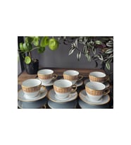 KONYAX 12 PARÇALIK ÇAY FİNCANI HONEY TURUNCU