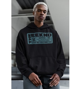 The Weeknd Rapper Baskılı Unisex Oversize Şarkıcı Hoodie