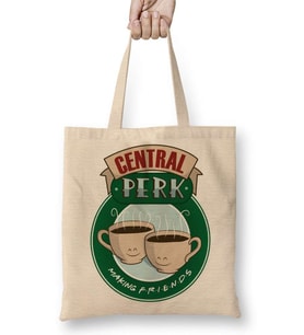 Friends Central Perk Bez Çanta Uzun Saplı