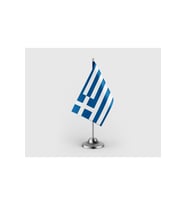 Yunanistan Tekli Saten Masa Bayrağı Seti