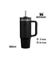 Stanley Quencher H2.O FlowState™ Tumbler Pipetli Termos 0.8L Pipetli Matara (Siyah)