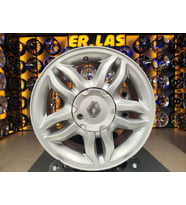 4 Adet RENAULT ORIJINAL 6*15 4*100 ET37 60.1 SILVER JANT REVİZE EDİLMİŞ (Takım)