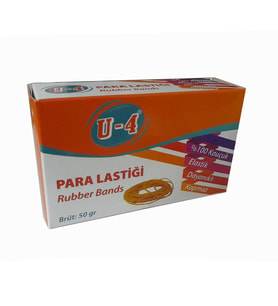 Ambalaj Paket Para Lastiği 50 Gr 1 Paket Brons Ambalaj Lastigi %100 Kauçuk 1 Paket-U4-AMBLJLST-50GR-1PK (Sarı)