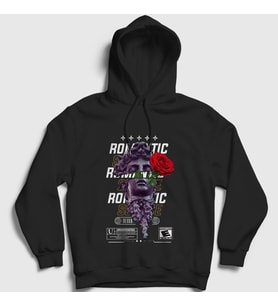 Presmono Unisex Siyah Romantic Sculpture Art Sanat Kapüşonlu Sweatshirt 450127tt