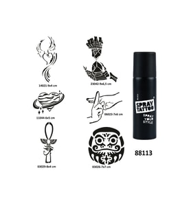 Mistik Zaman Spray Tattoo Geçici Dövme Yapma Seti Sprey Dövme Kiti