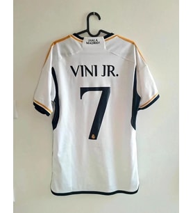 Real Madrid Vini Jr. Kısa Kol Beyaz Renk Iç Saha 7 Numara Forma