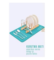 ModaCar Bulaşık Durulama Kurutma Matı Süzücü Emici D.Reohouri Design