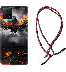 Vivo Y11S Y21S Y20 Y20S Y70 Kılıf Boyun Asklı Rasta Silikon Ateş Kartalı 1766