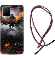 Vivo Y11S Y21S Y20 Y20S Y70 Kılıf Boyun Asklı Rasta Silikon Ateş Kartalı 1766