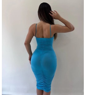 Morliva sandy kumaş full likra kalem elbise 2154