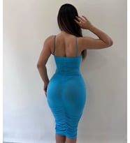 Morliva sandy kumaş full likra kalem elbise 2154