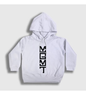 Presmono Unisex Çocuk Beyaz Logo Rock Mgmt Kapüşonlu Sweatshirt 491738tt (Beyaz)