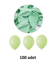 Su Yeşili Balon 12" - 30 cm Lateks Su Yeşili Renk Balon 100'lu Paket