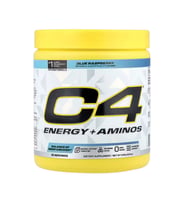 Cellucor C4 Energy + Aminos  30 Servis 5g BCAAs  EAAs for Muscle Recovery, 3 Electrolytes for Hydration, Natural Caffeine  Pre Workout  Zero Sugar.Usa Menşei!!.