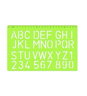 HATAS 02259 BÜYÜK HARF YAZI ŞABLONU 30mm - TEKLİ